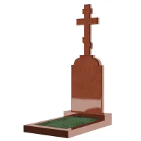 Вертикальный памятник ВТ-177 — Красный гранит