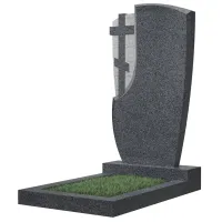 Вертикальный памятник ВТ-144 — Тёмно-серый гранит