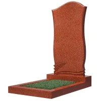 Вертикальный памятник ВТ-129 — Красный гранит