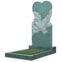 Вертикальный памятник ВТ-154 — Зелёный габбро