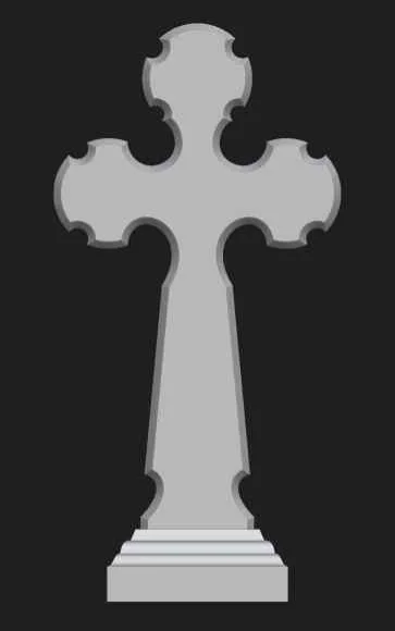 Памятник с крестом КР-132